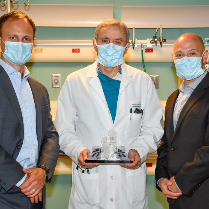 Dr. Corbisiero 1000th Stereotaxis procedure