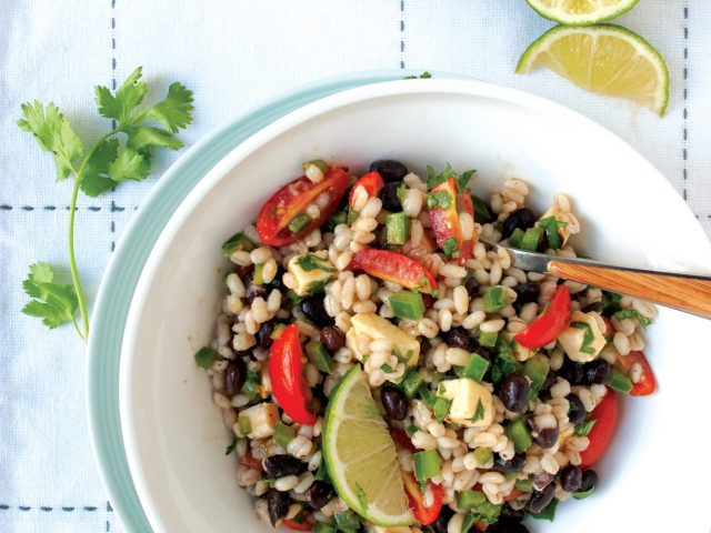 Barley and Black Bean Salad