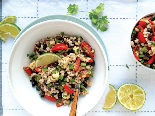 Barley and Black Bean Salad