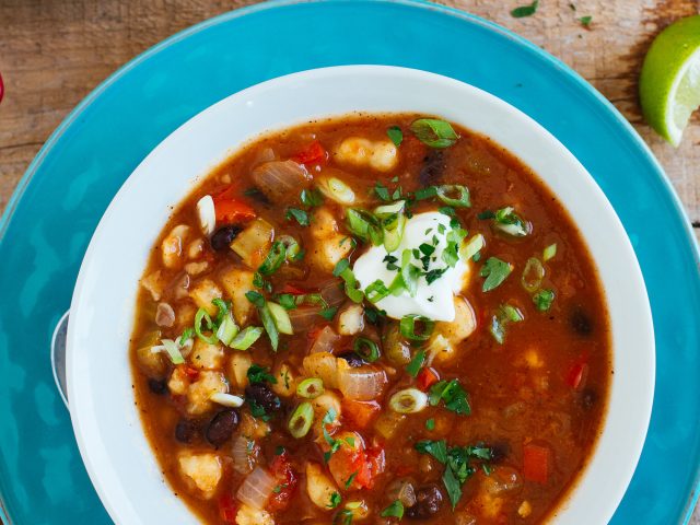 Black Bean and Hominy Chili
