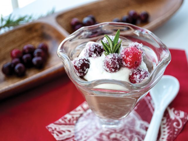 Cranberry Chocolate Pudding