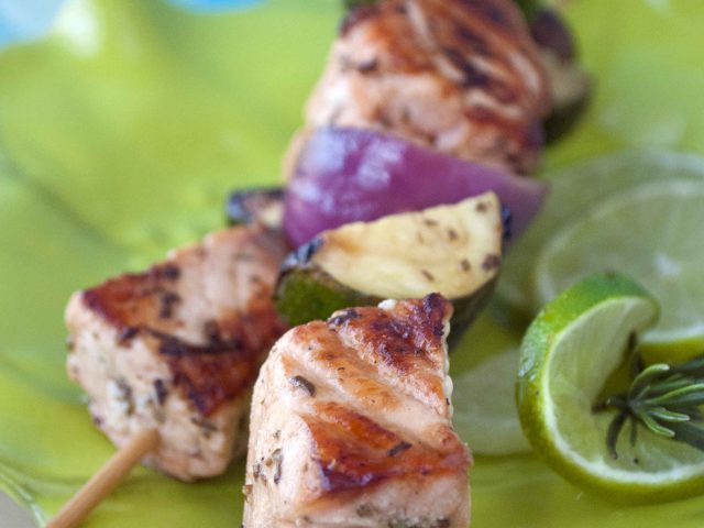 Grilled Fish Kebabs
