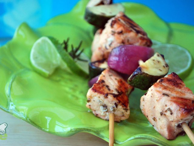 Grilled Fish Kebabs