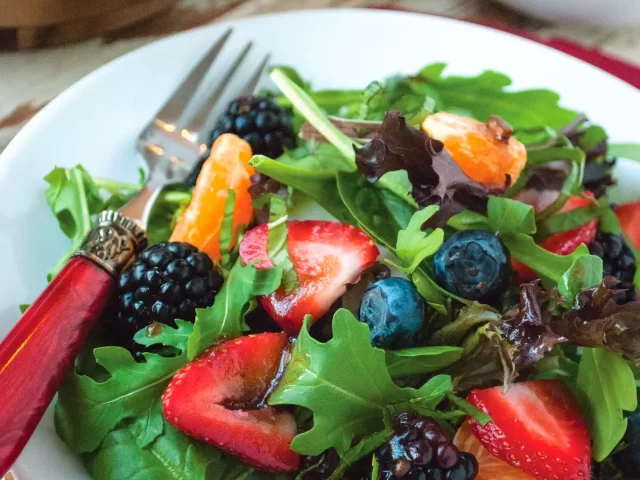 Wild Berry Salad with Chocolate Dressing