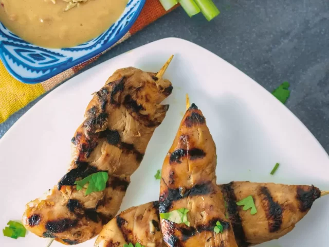 Chicken Teriyaki with Peanut Sauce