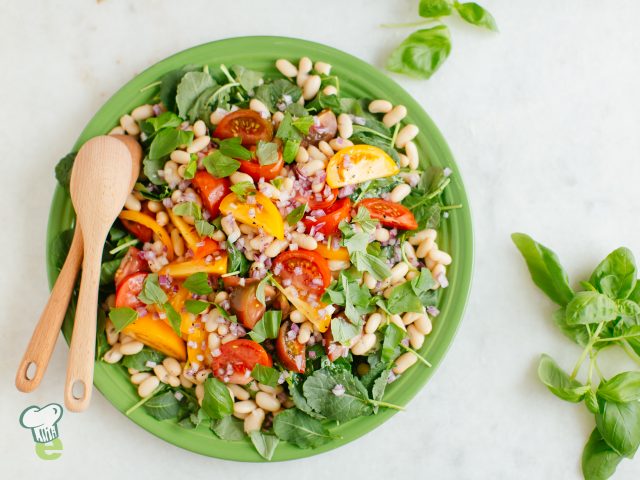 Kale, White Bean and Tomato Salad