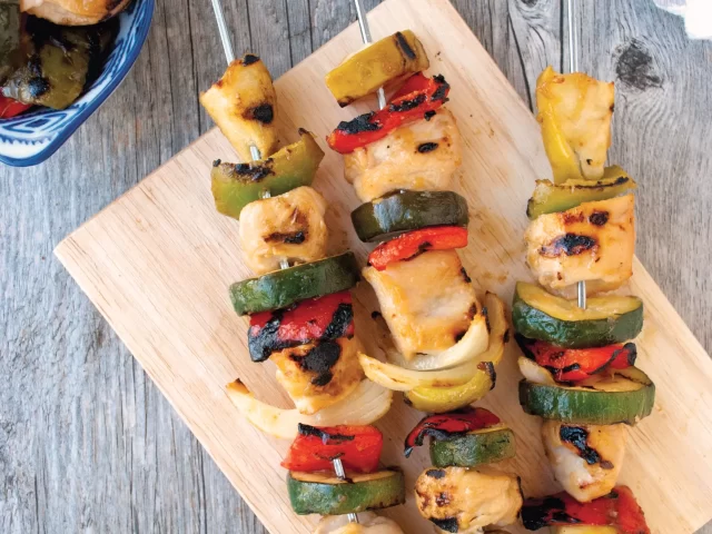 Sweet and Sour Chicken Kebabs