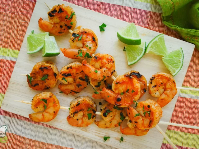 Grilled Lime Shrimp