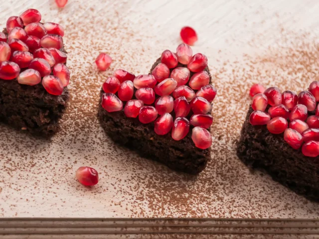 Pomegranate Chocolate Cake