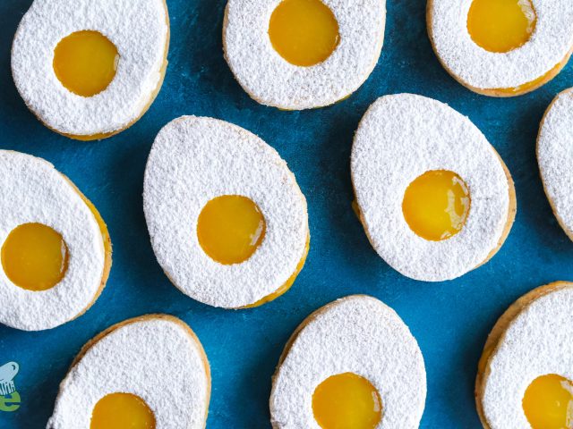 Easter Egg Linzer Cookies