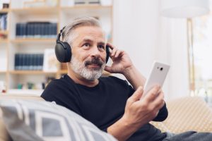 Man with headphones