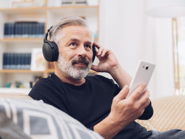 Man with headphones