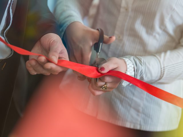 Ribbon cutting