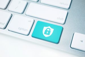 Keyboard with security key