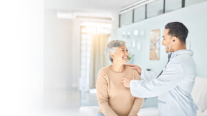 Doctor with female patient